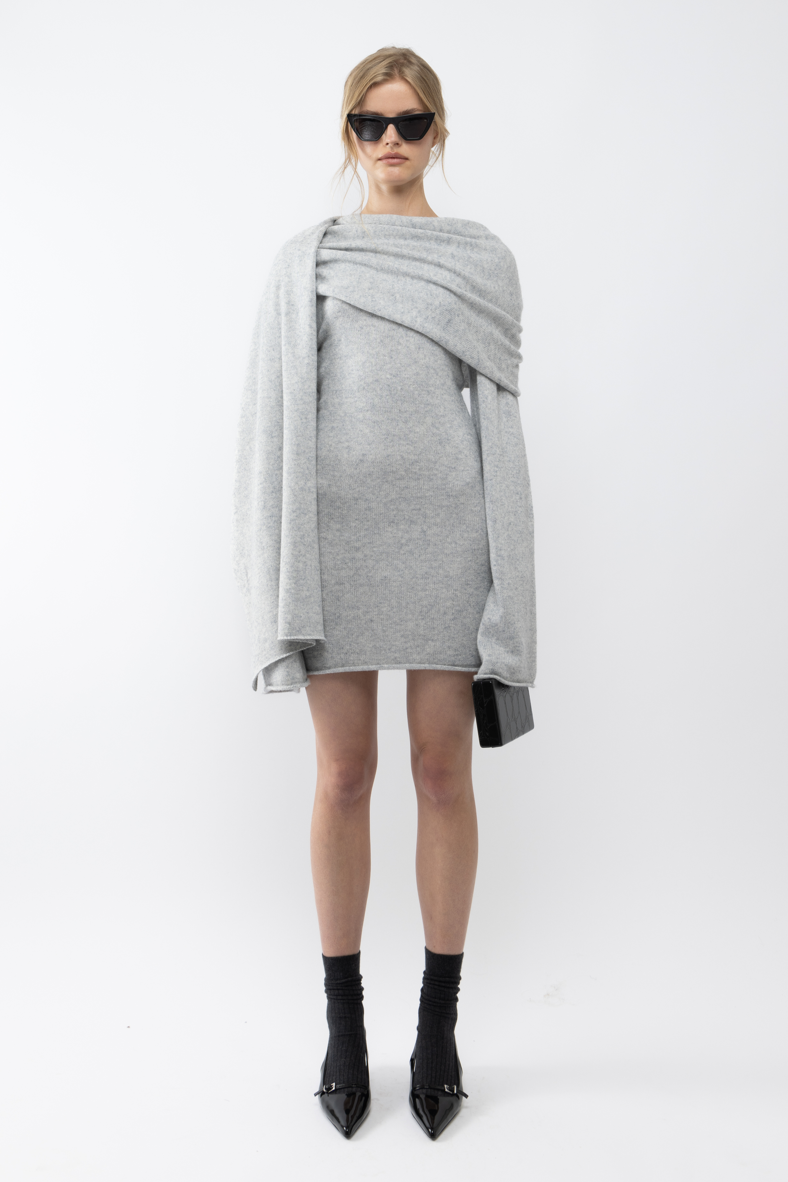 即発新品4y Dress skirt and its printed scarf Scarf Dress - Arakii