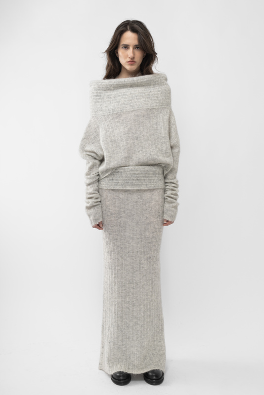 ★送料・関税込★Project G/R★LONG SLEEVE SKIRT-LIGHT GREY★ ☆送料・関税込☆Project G/R☆LONG SLEEVE SKIRT-LIGHT GREY☆