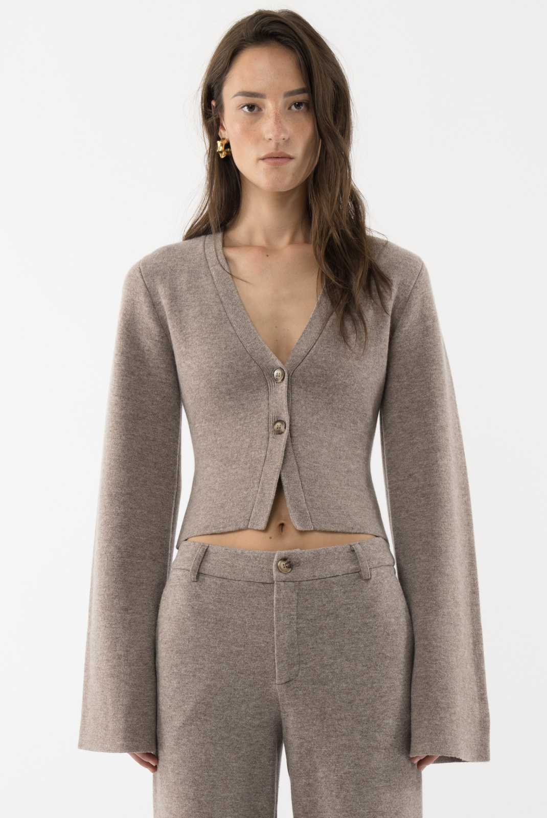 トップス ARAKI INHERITED KNIT size2 Tight Waist Cardigan - Arakii