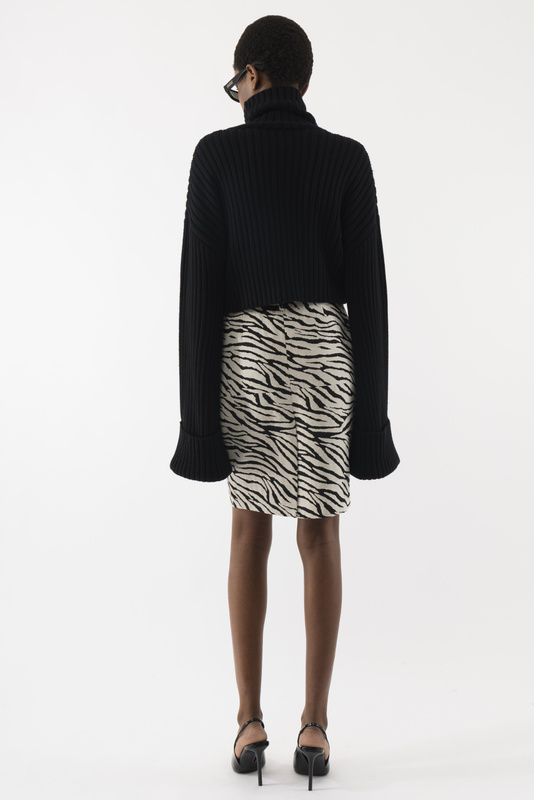 Zebra Jaquard Skirt - Arakii