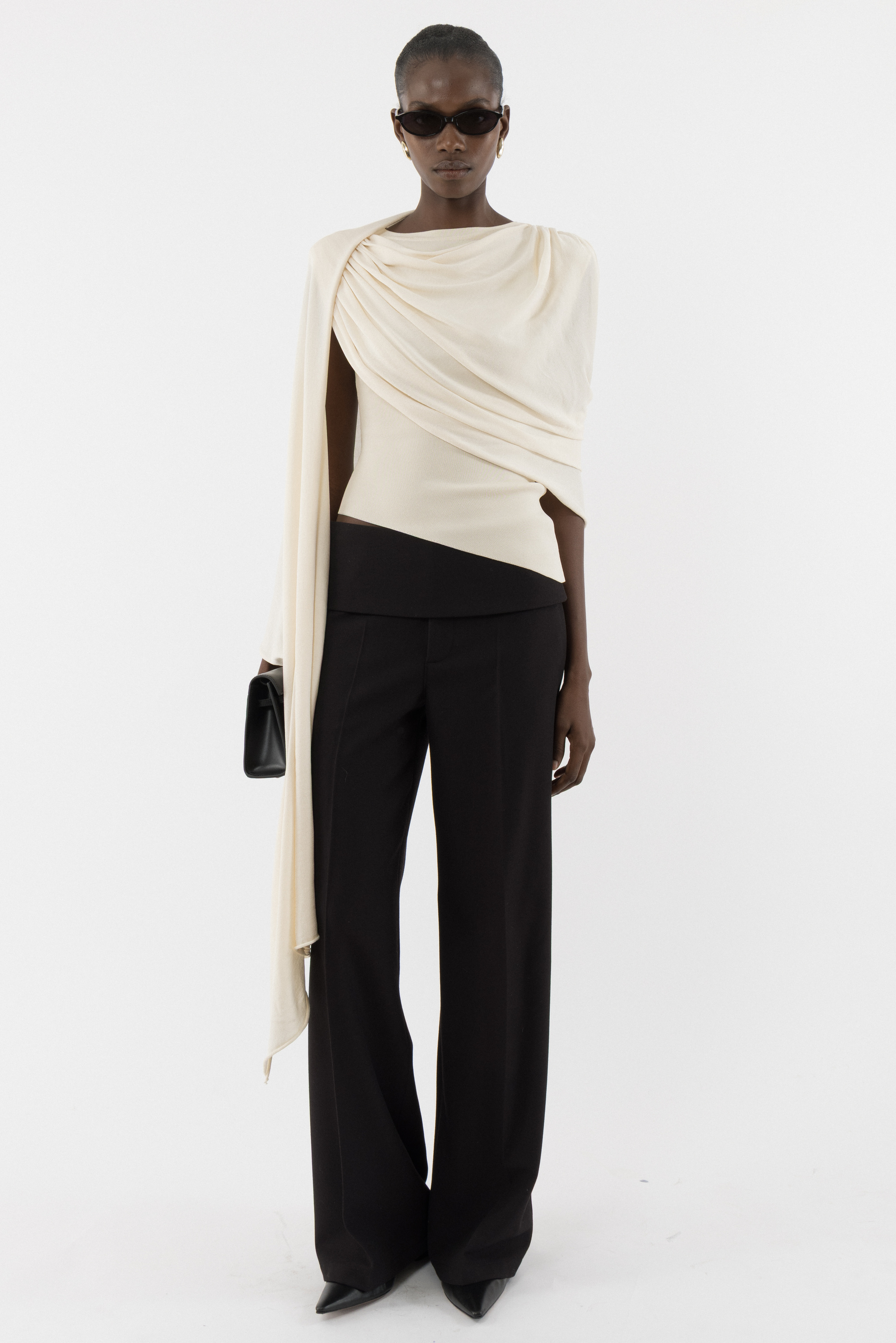 アディアム Long Sleeve Smocking Top 41491 Haze Long Sleeve Top - Arakii