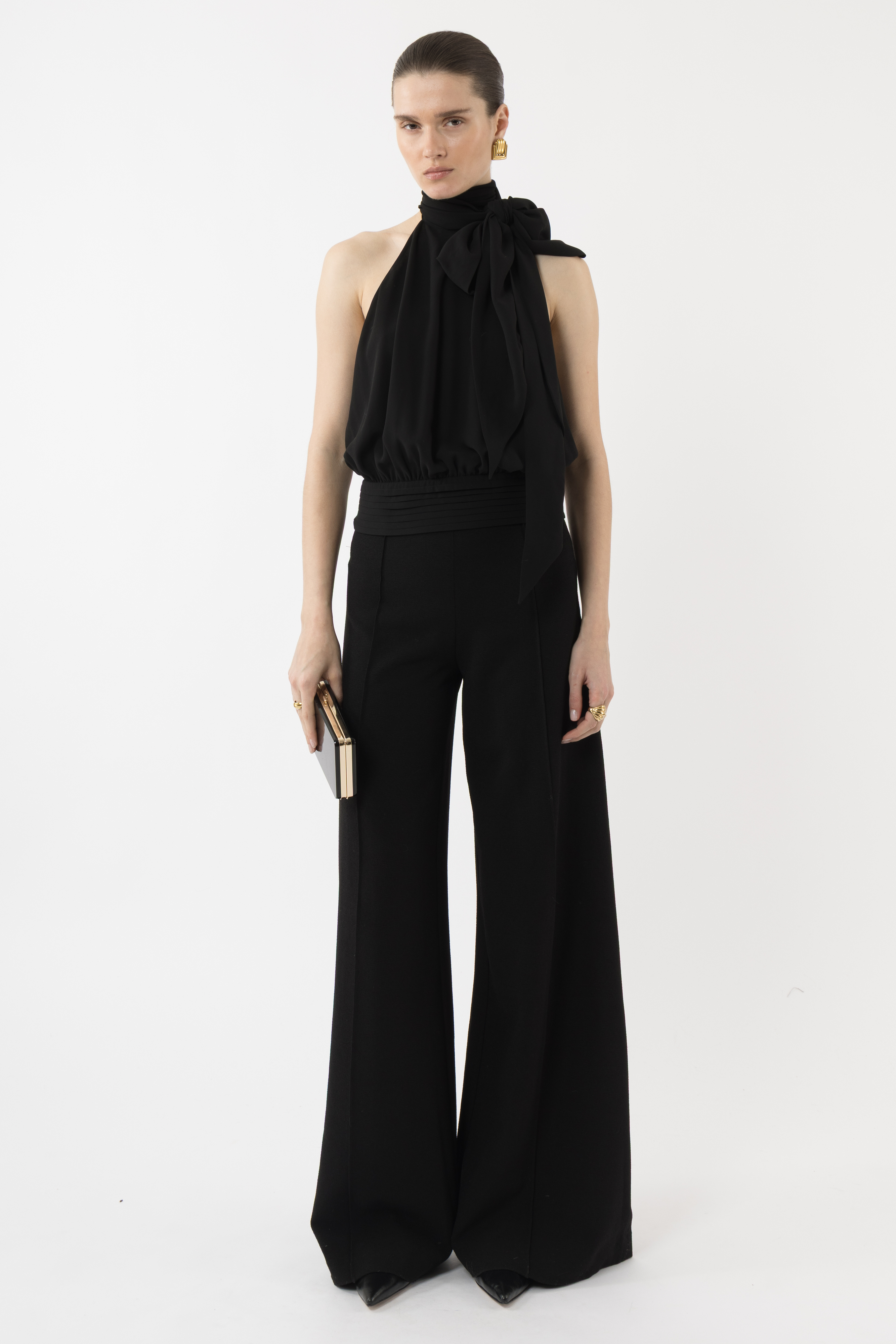 Deep Back Halter Top - Arakii