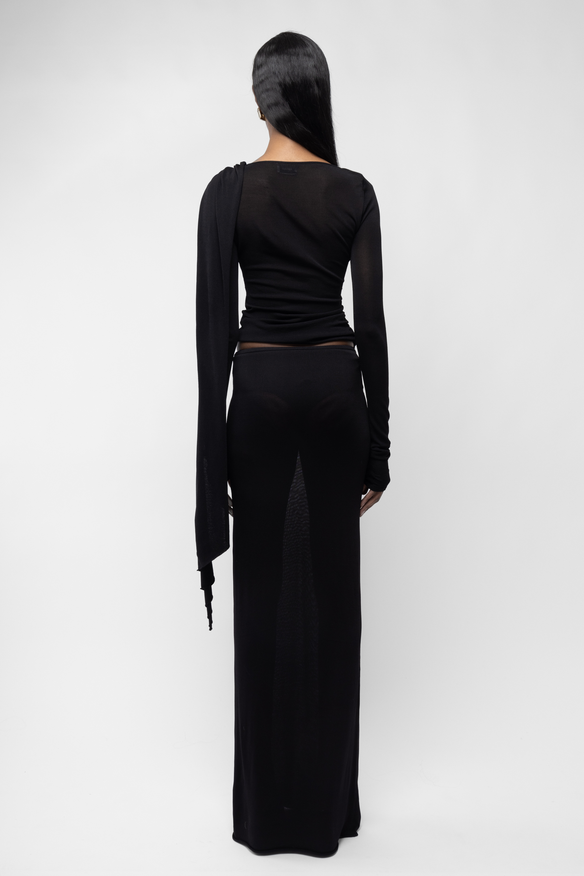 贈り物 Slanted Long Sleeve Top - Arakii トップス