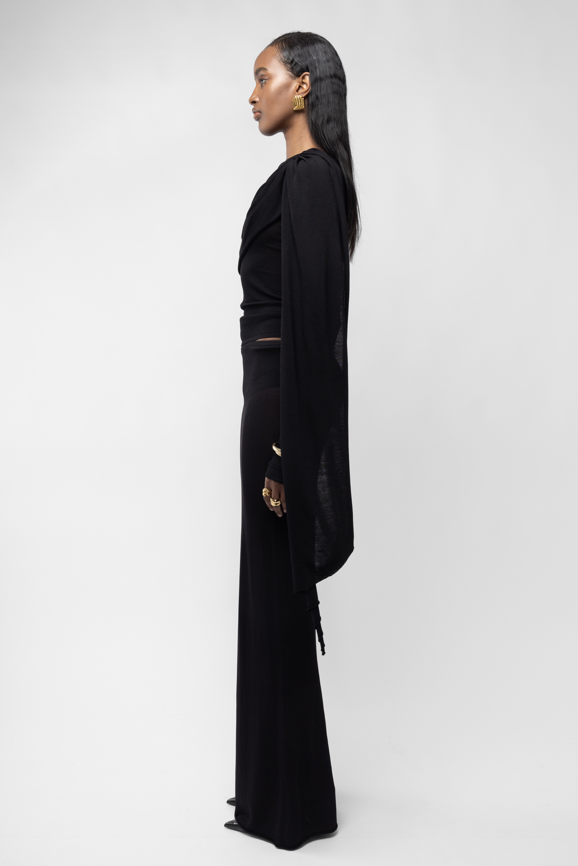 Slanted Long Sleeve Top - Arakii