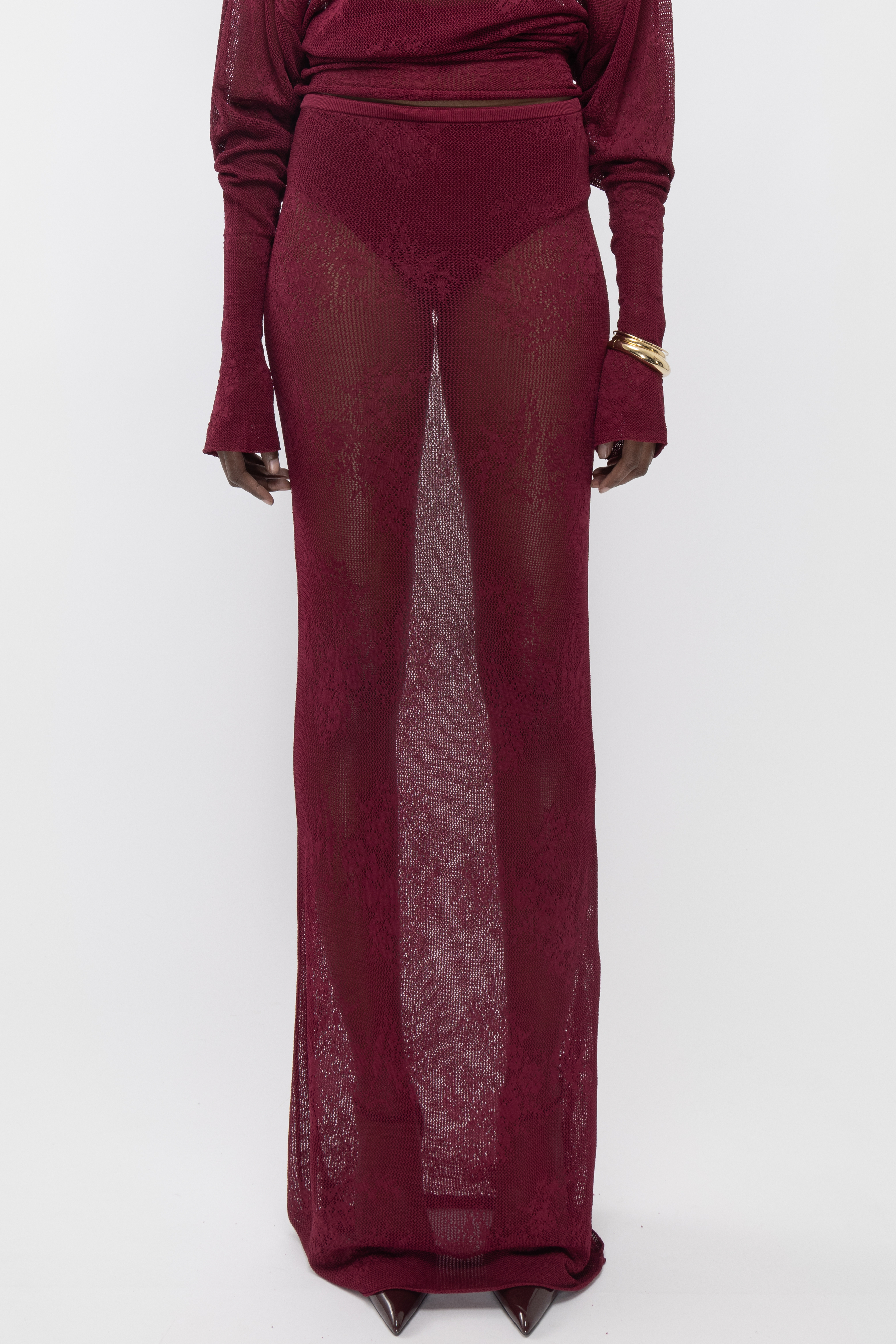 トップス 23AW YASHIKI Kobo Ds Knit BURGUNDY トップス 23AW YASHIKI Kobo Ds Knit BURGUNDY トップス 23AW