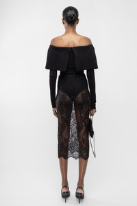 ◆美品◆ Ameri VINTAGE ANTHESIS LACESKIRT Fawn Lace Tiered Maxi Skirt – American Threads