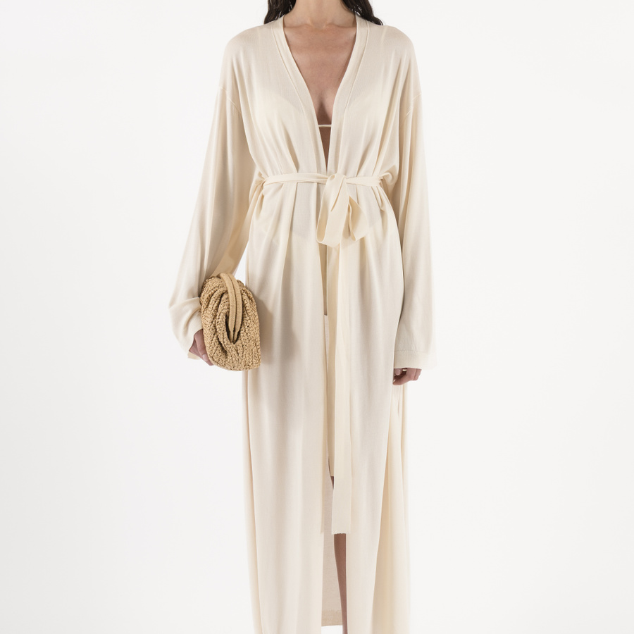 Kimono, Beach dress, cream white kimono - Arakii