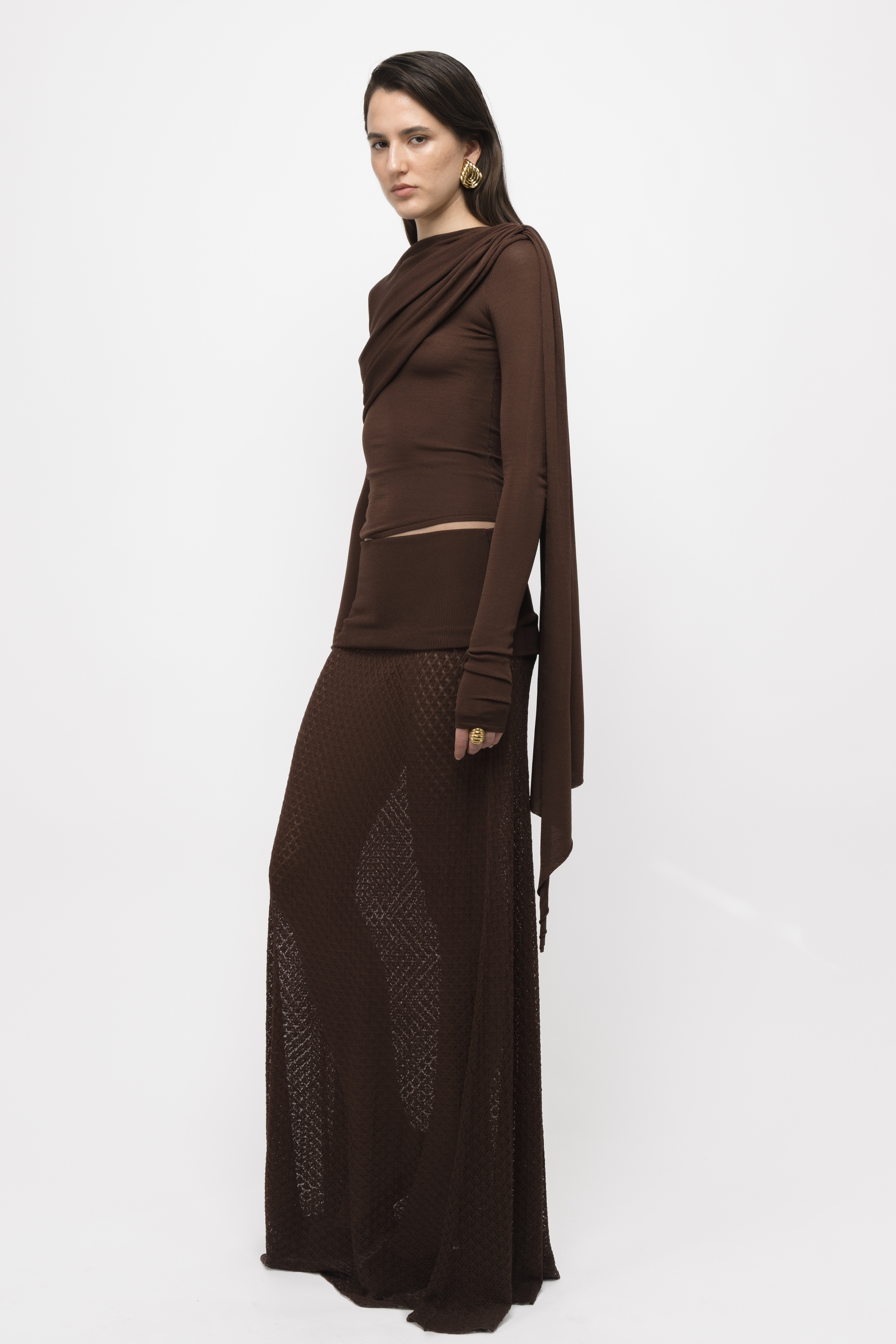Slanted Long Sleeve Top - Arakii