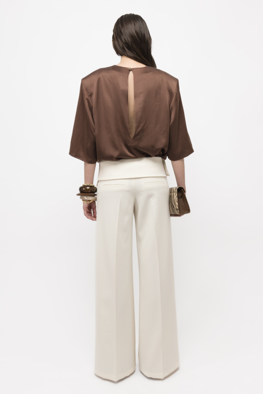 Eaphi waist cord tuck pants - メルカリ