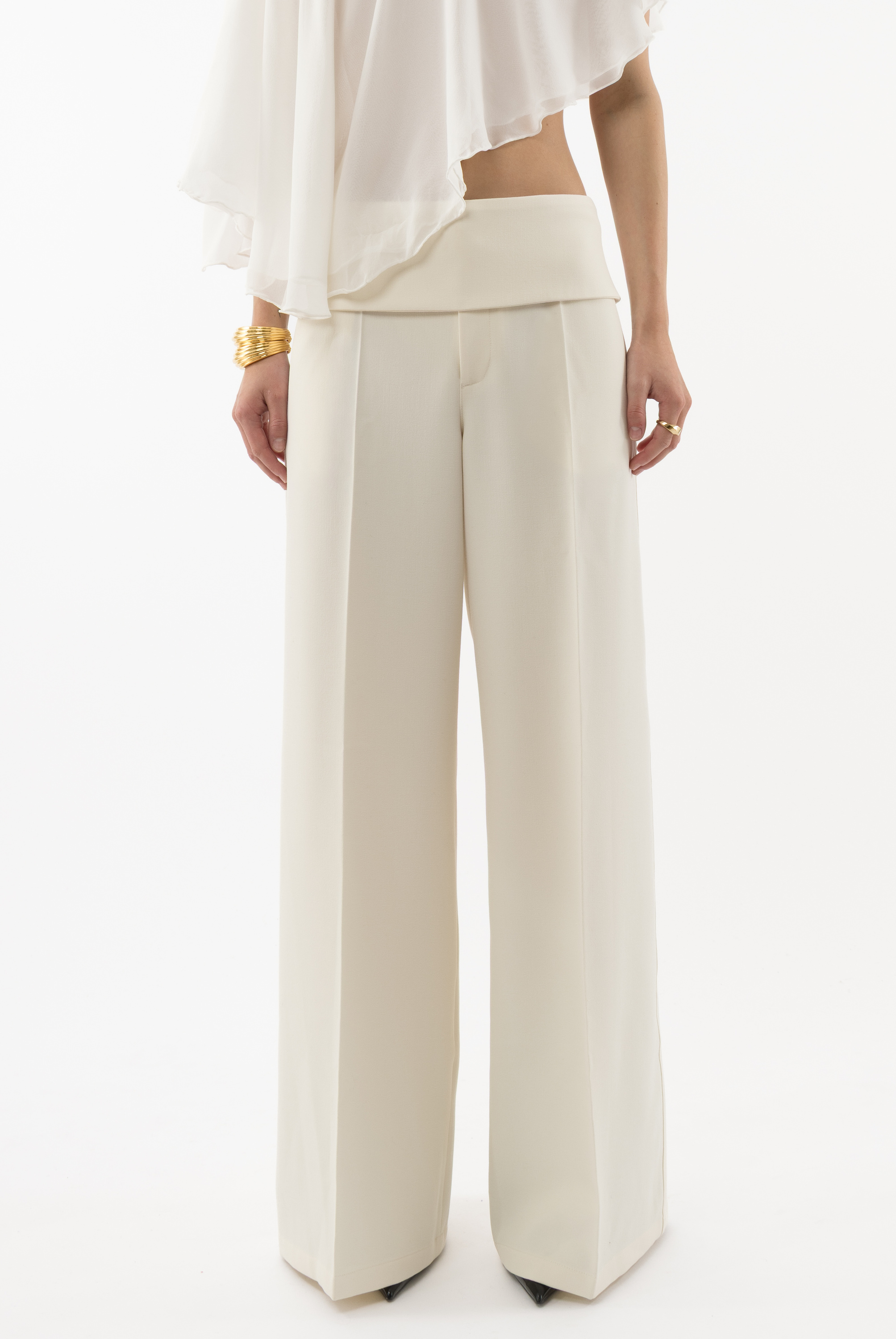 eaphi waist wave slacks beige 1サイズ waist wave slacks | ファッション通販サイト NUGU
