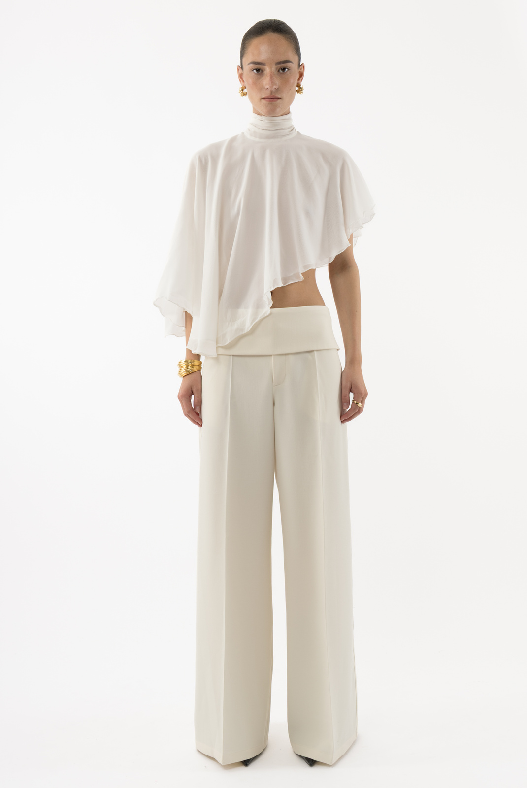 eaphi waist wave slacks beige 1サイズ waist wave slacks | ファッション通販サイト NUGU