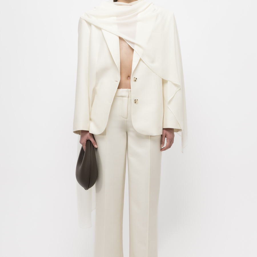 Oversized Silk Blazer - Arakii