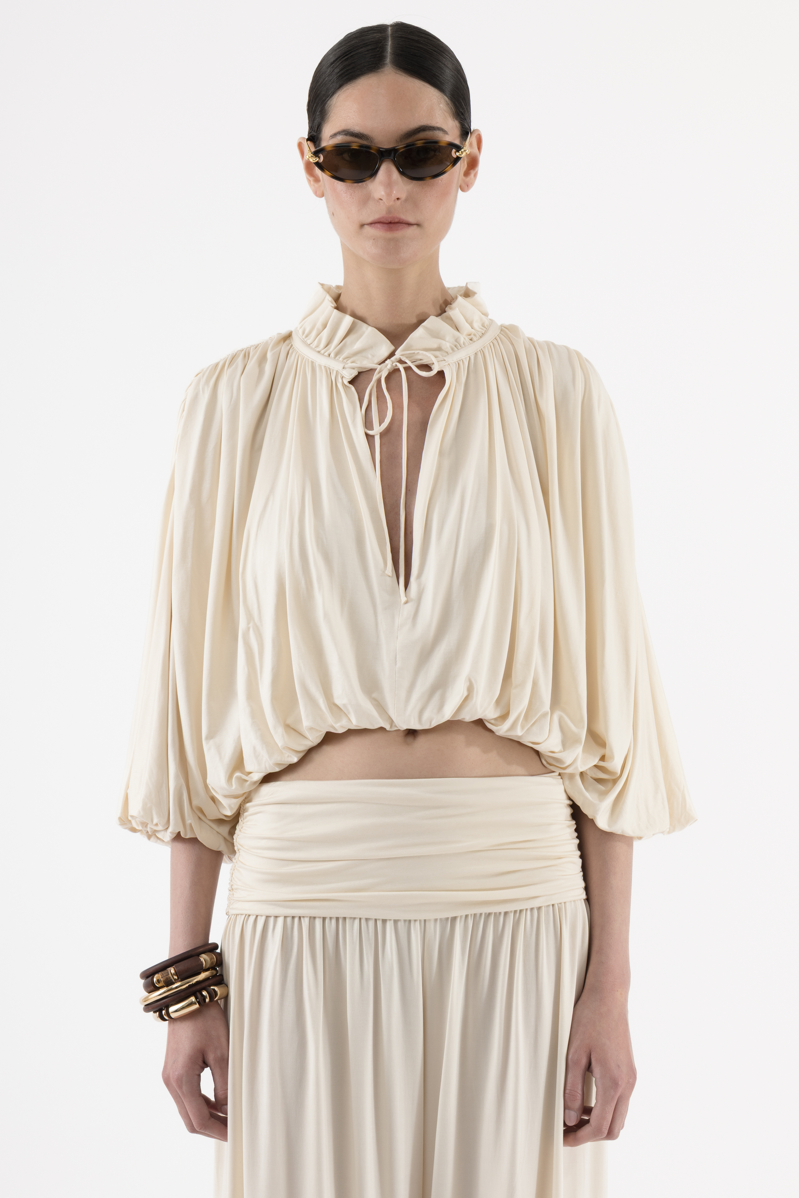 m*i様 L'AUBE BLANC Waist Drape Balloon sk Waist Drape Balloon skirt – L'AUBE BLANC