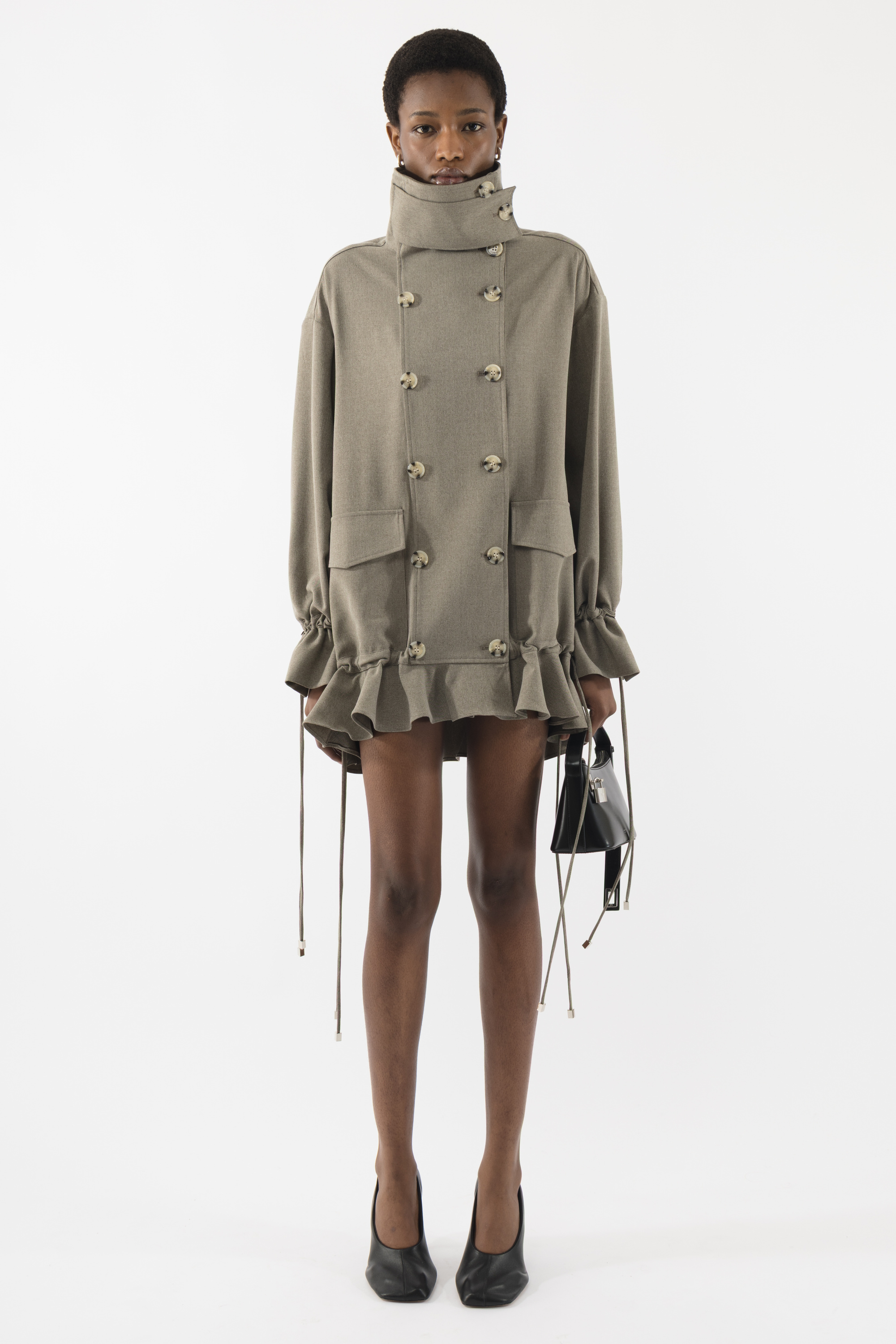 エピヌ　セットアップ　pleats frill jacket Frill Jacket Dress - Arakii