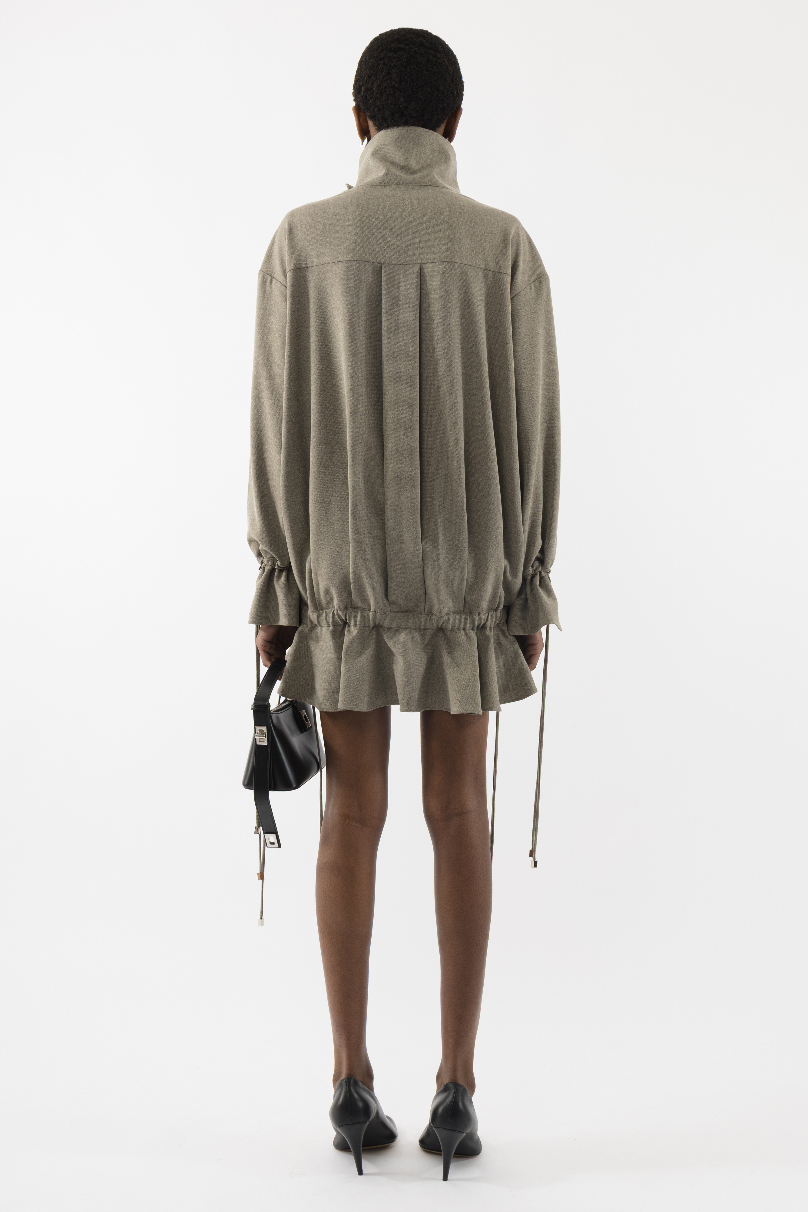 エピヌ　セットアップ　pleats frill jacket épine - epine pleats frill jacket leather blackの通販 by Non's