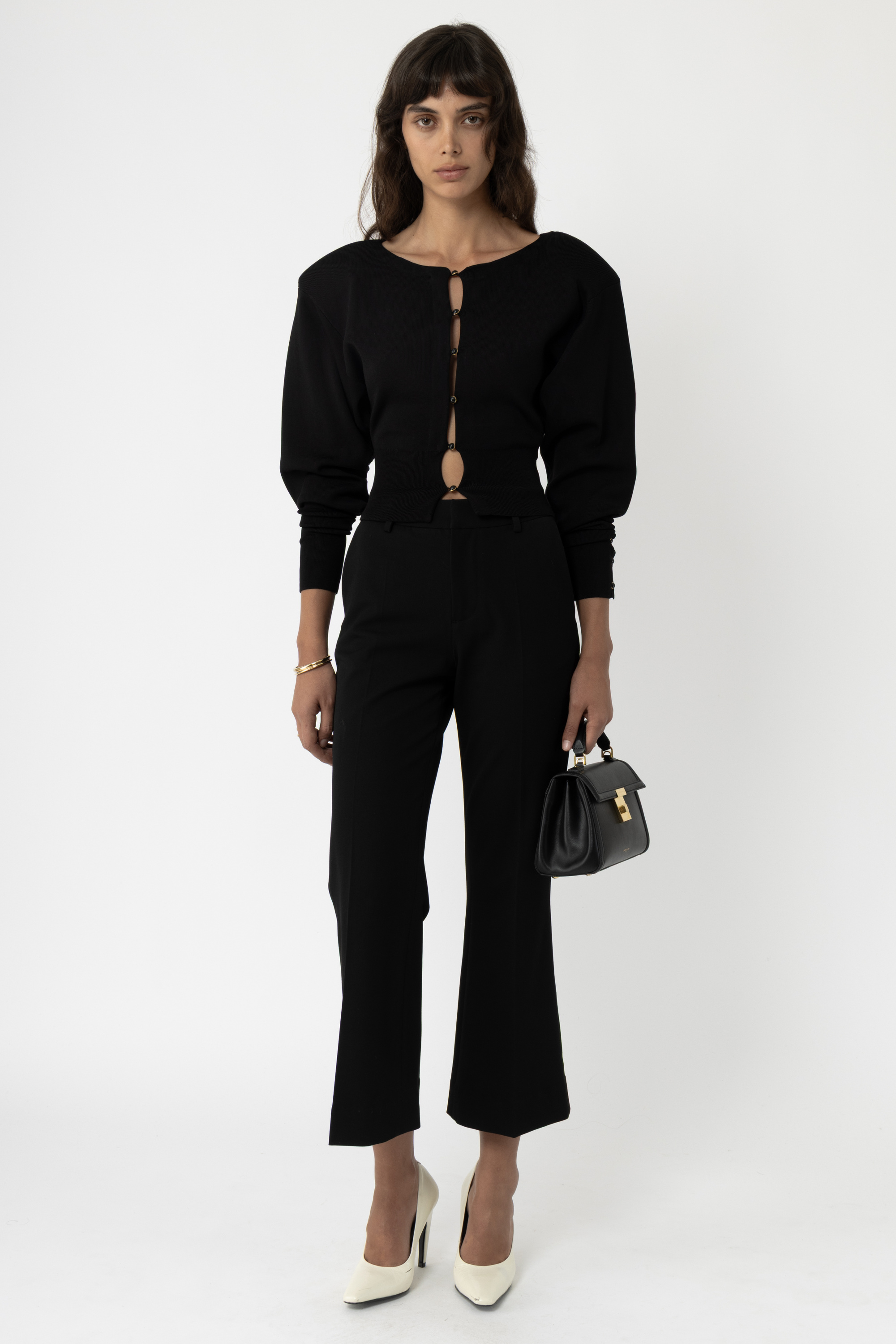 Shoulder Pad Cardigan - Arakii