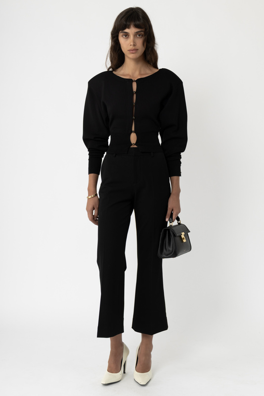 Shoulder Pad Cardigan - Arakii