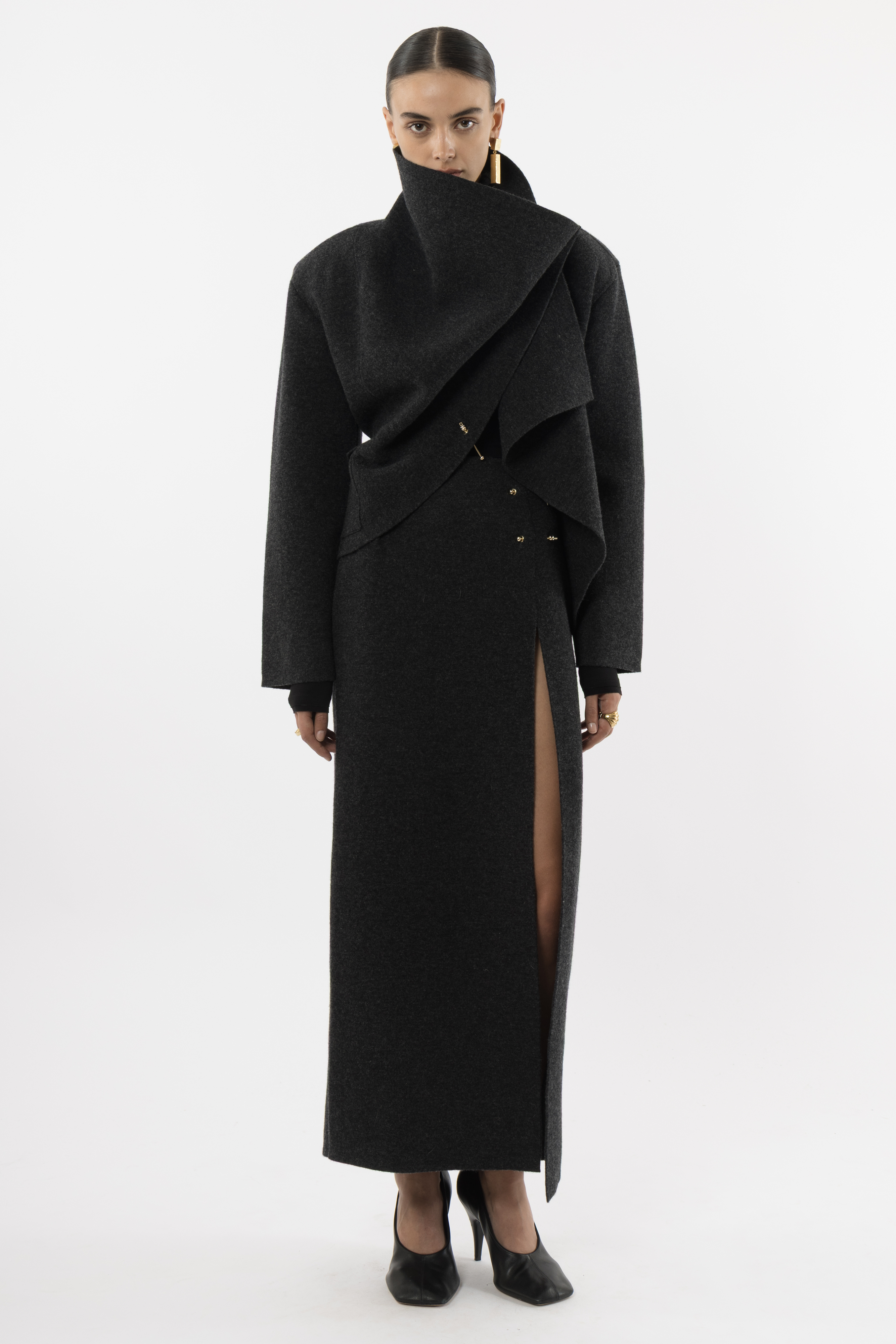 Asymmetric Pin Blazer - Arakii