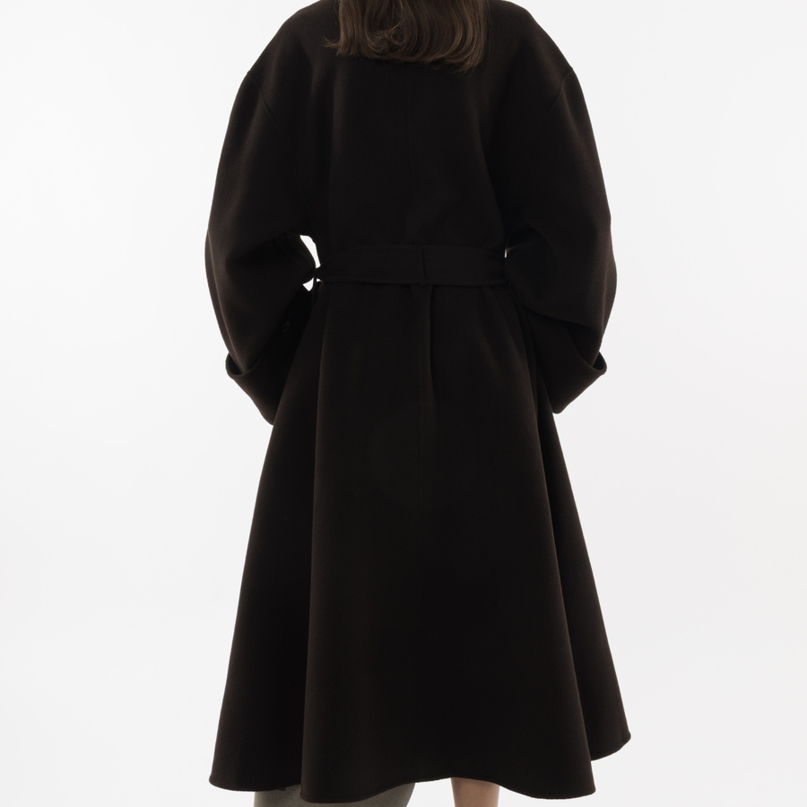 Double Faced Wool Coat - Arakii