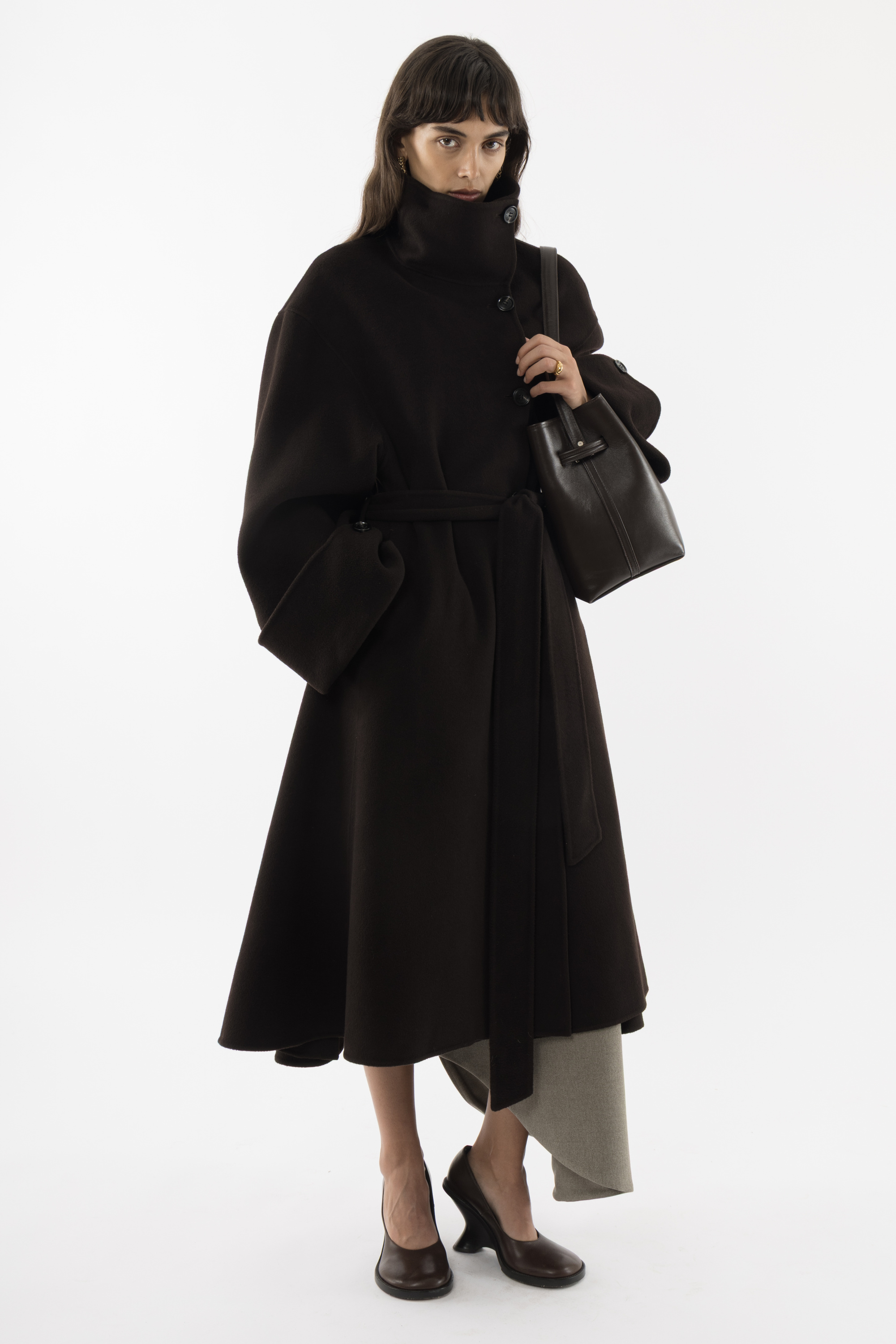 Double Faced Wool Coat - Arakii