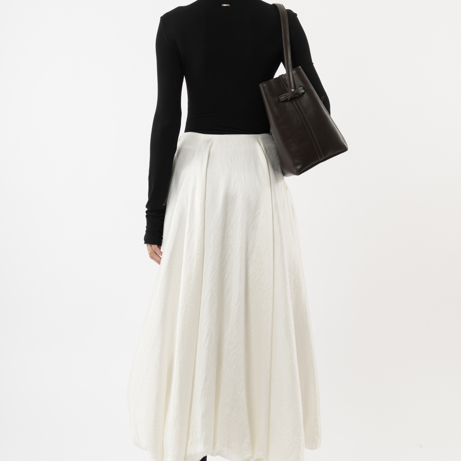 S ring balloon skirt ホワイト　theredthread THEREDTHREAD / ザレッドスレッド】S ring balloon skirt