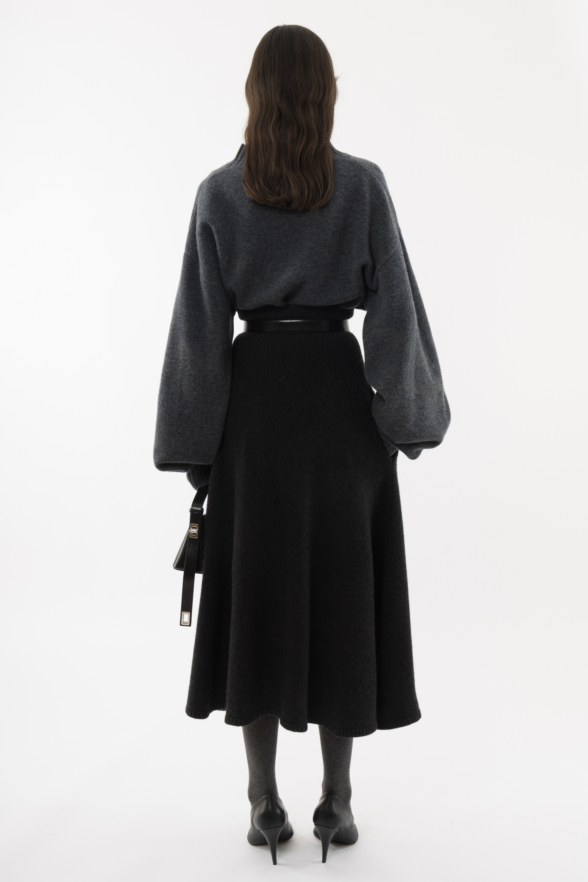 Knitted Flared Skirt - Arakii