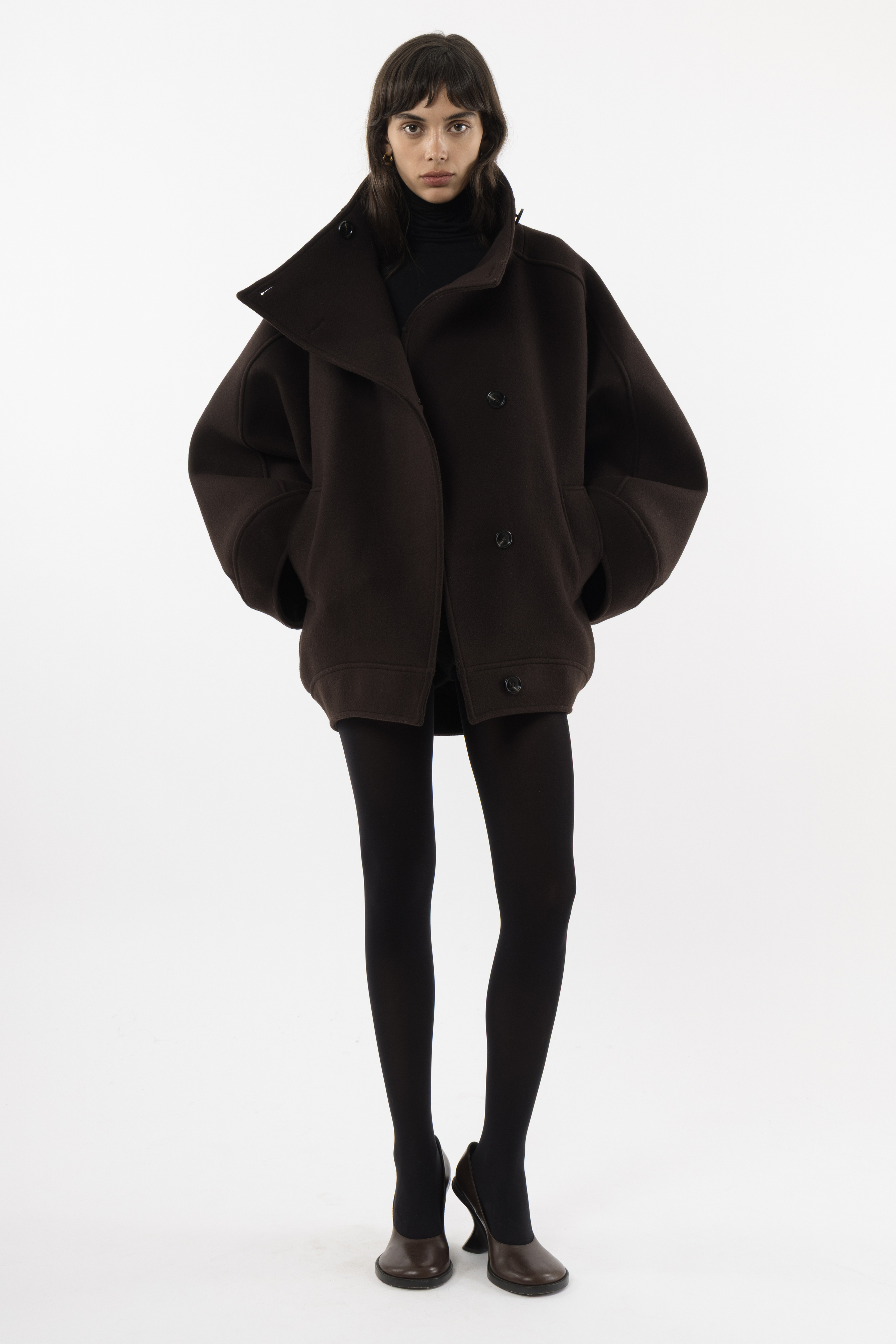 Voluminous Wool Jacket - Arakii