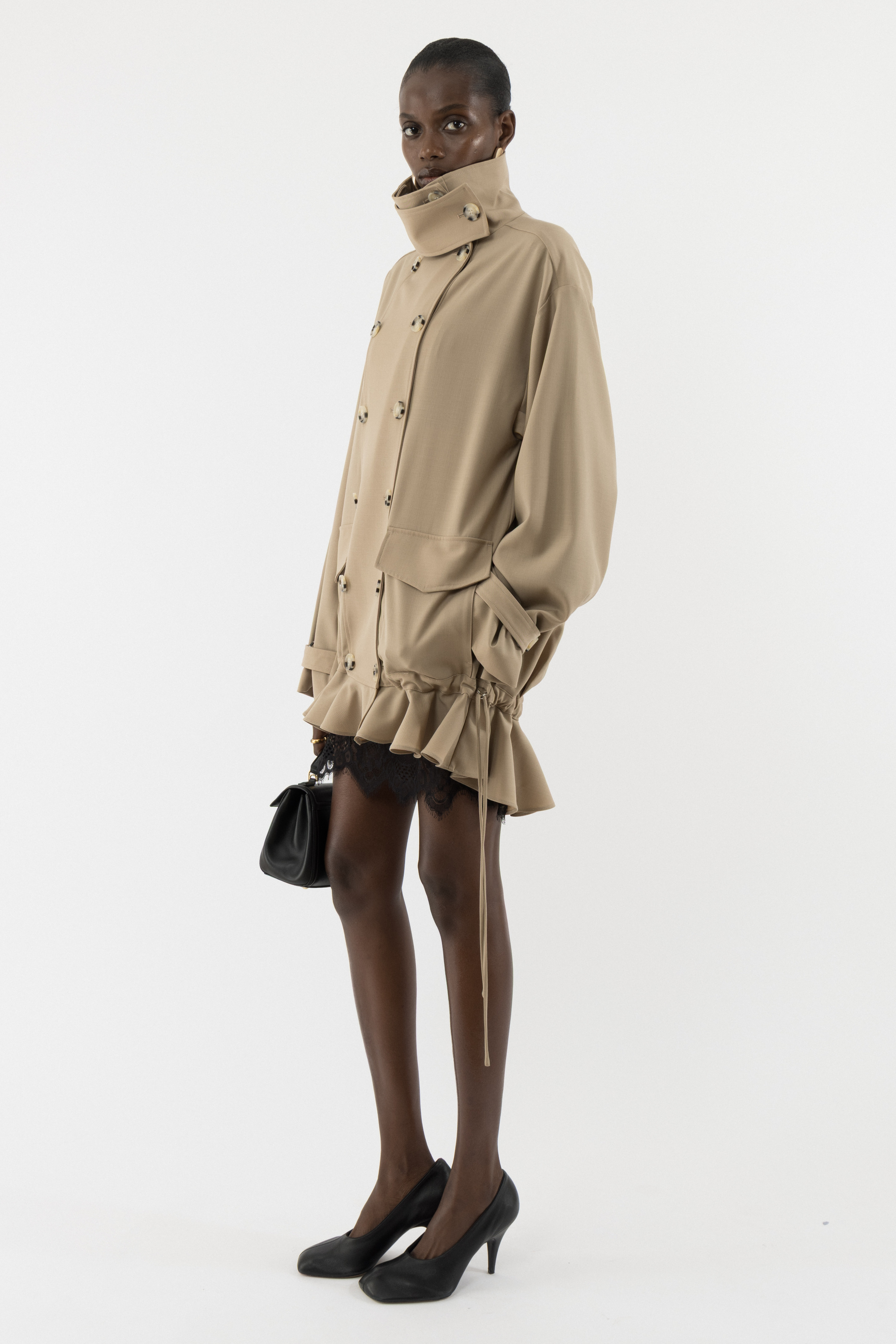 ジャケット・アウター eaphi RUFFLE LAPEL JACKET 359_26fd282370-spring-1-9668-