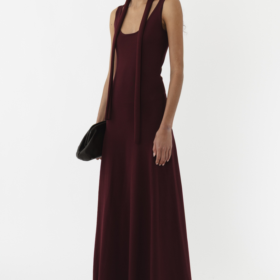 Moment Scarf Flared Dress - Arakii