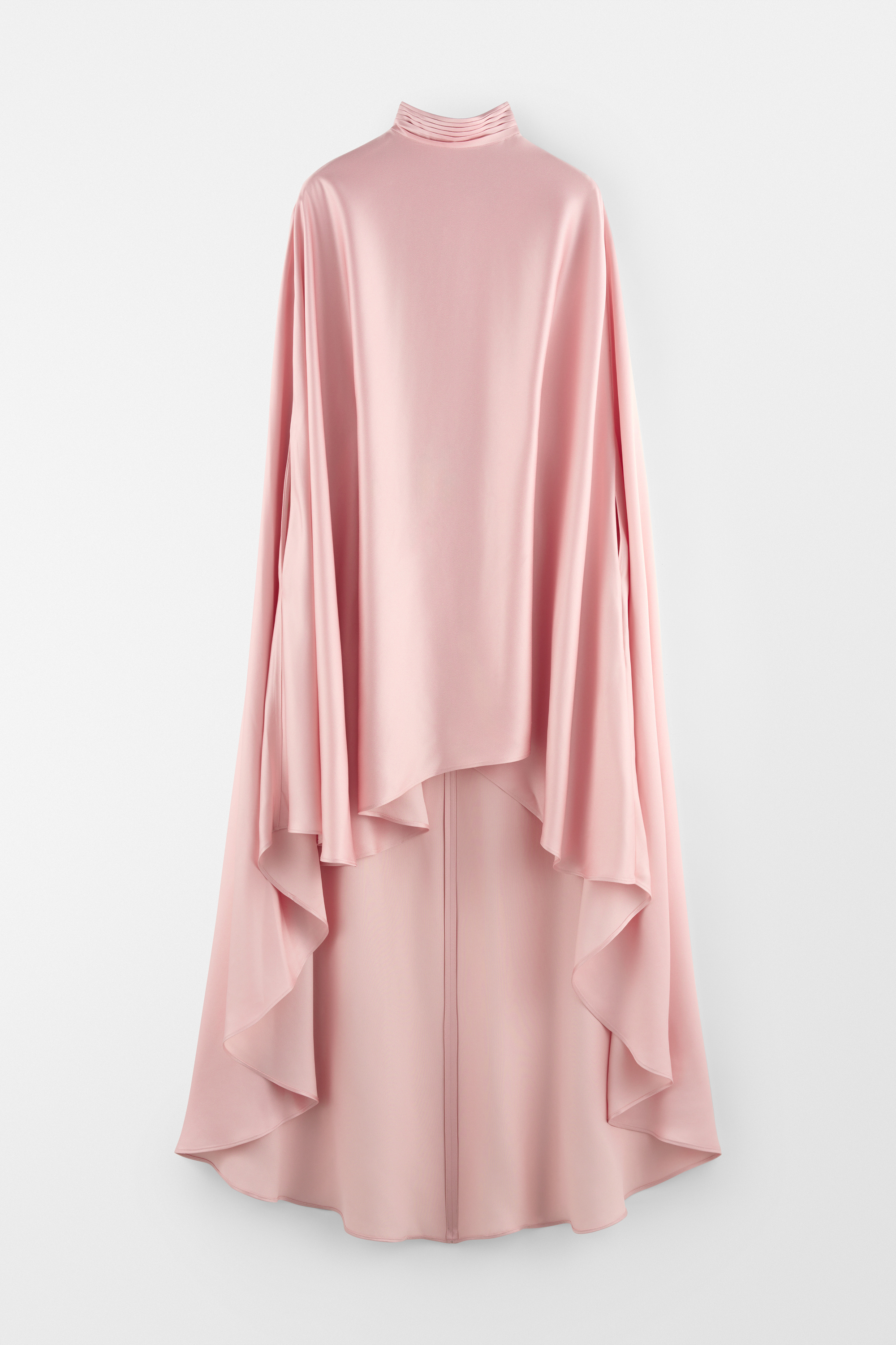 Poncho Turtleneck Maxi Dress