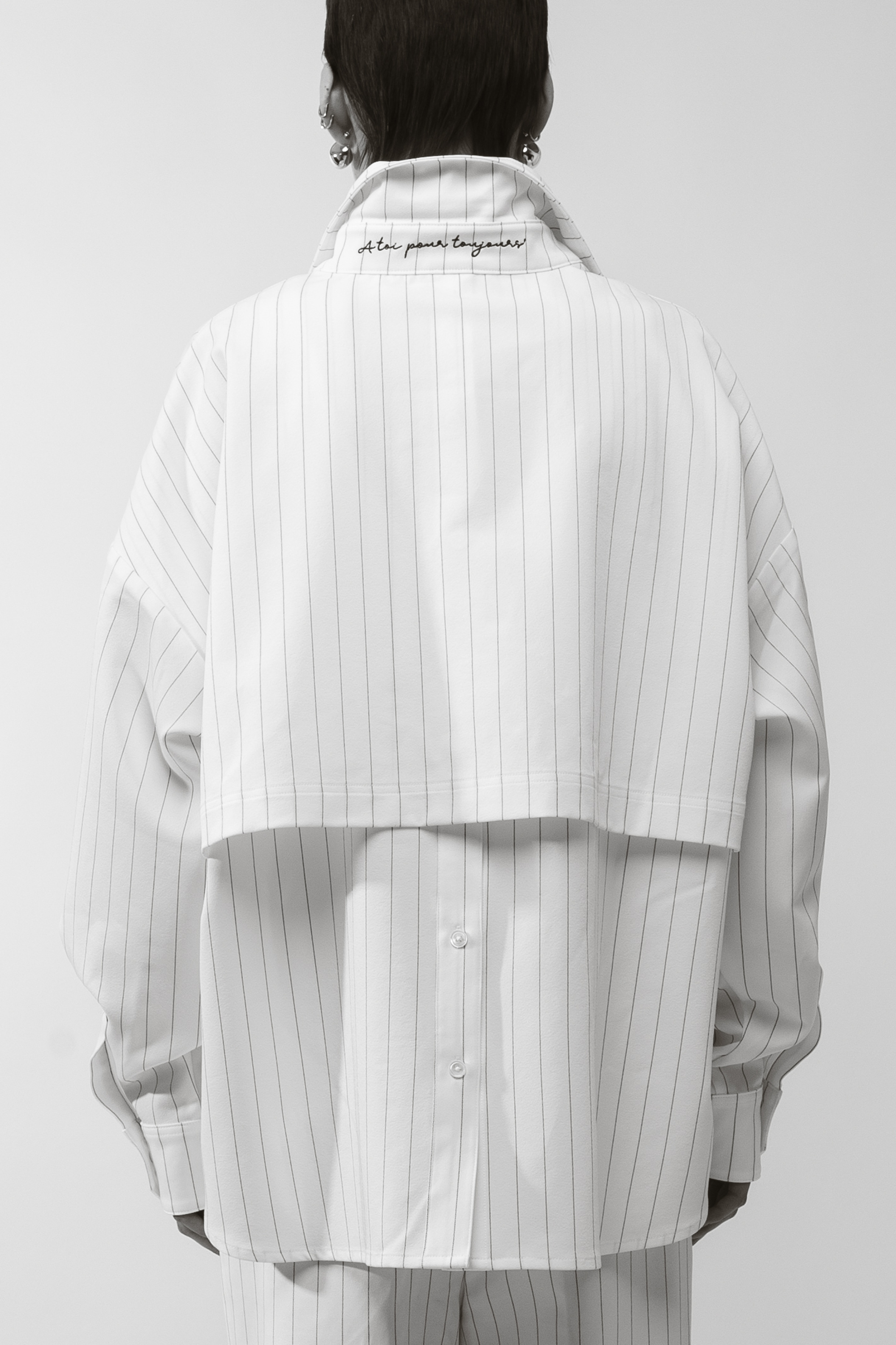 【COOR】 Cotton pinstripe t-shirt / 追跡付 56_4b52063313-ss24-ecom-4869-