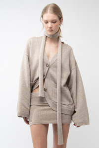 EDIT.FOR LULU - yo BIOTOP　Cotton silk arm cardigan EDIT.FOR LULU - yo BIOTOP Cotton silk arm cardigan の通販 by