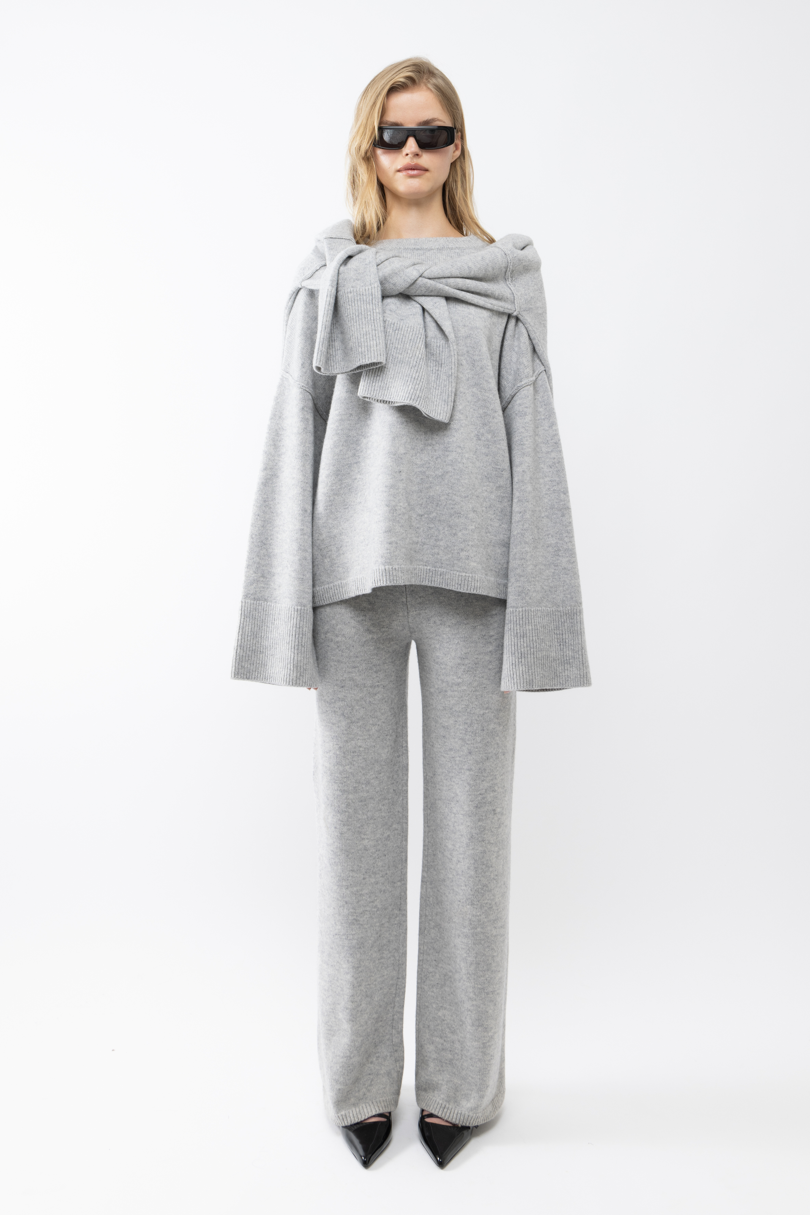 ジャケット・アウター Bibiy. SUSIE SHIRT KNIT GRAY レディース】BIBIY SUSIE SHIRT KNIT GRAY（中古・古着通販