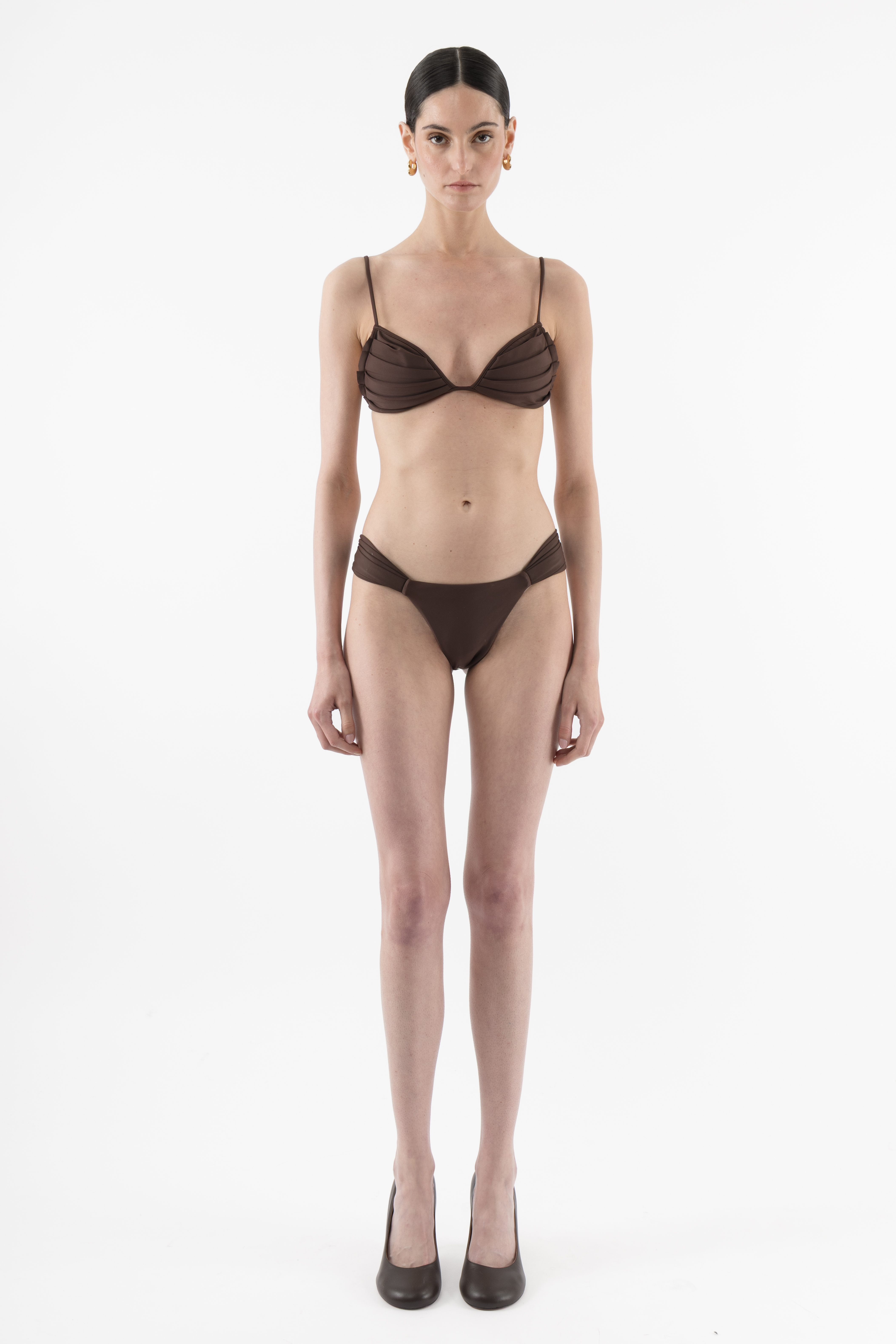 Arakii Butterfly Bikini Bottom In Brown