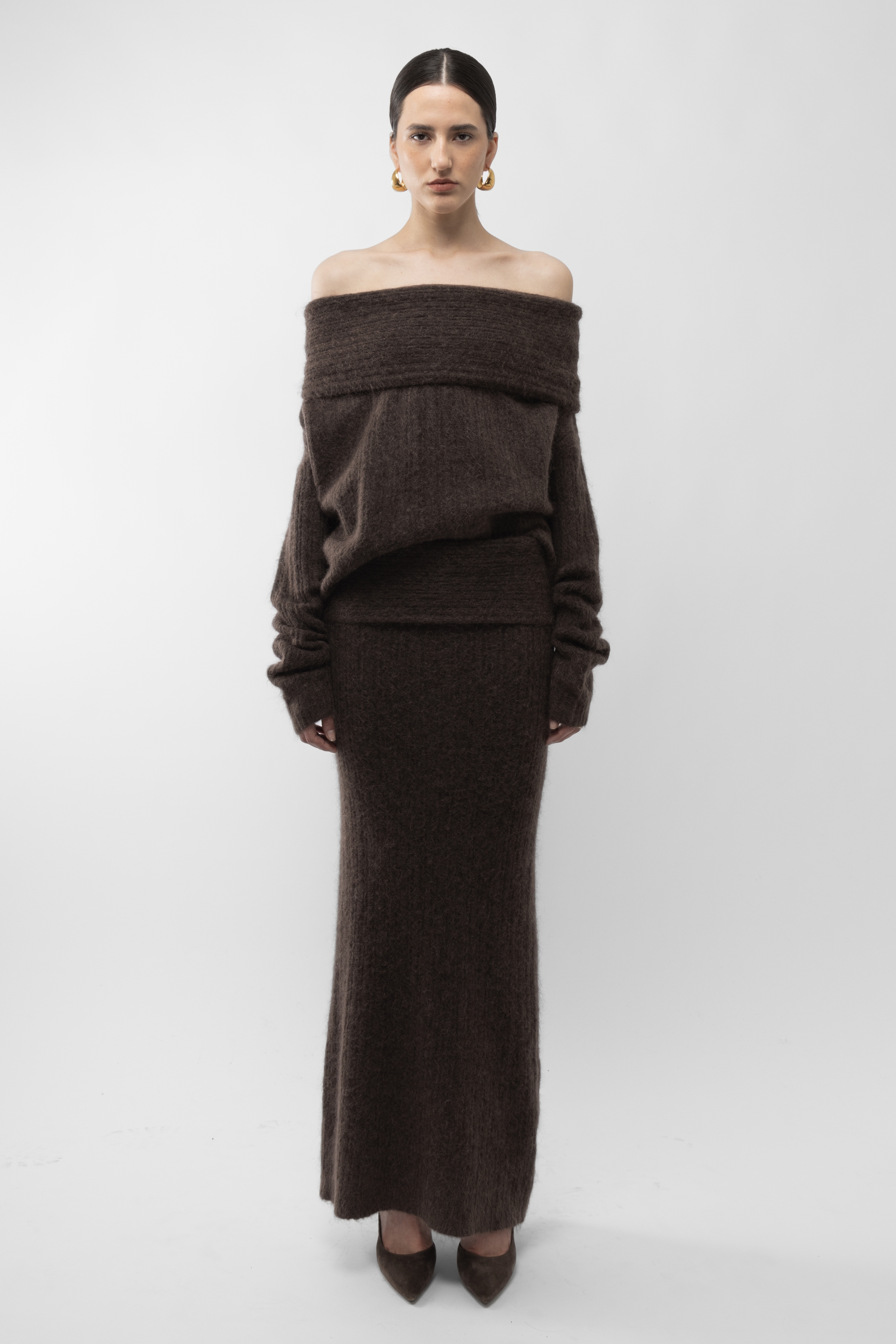 Arakii Cloud Oversize Sweater In Brown