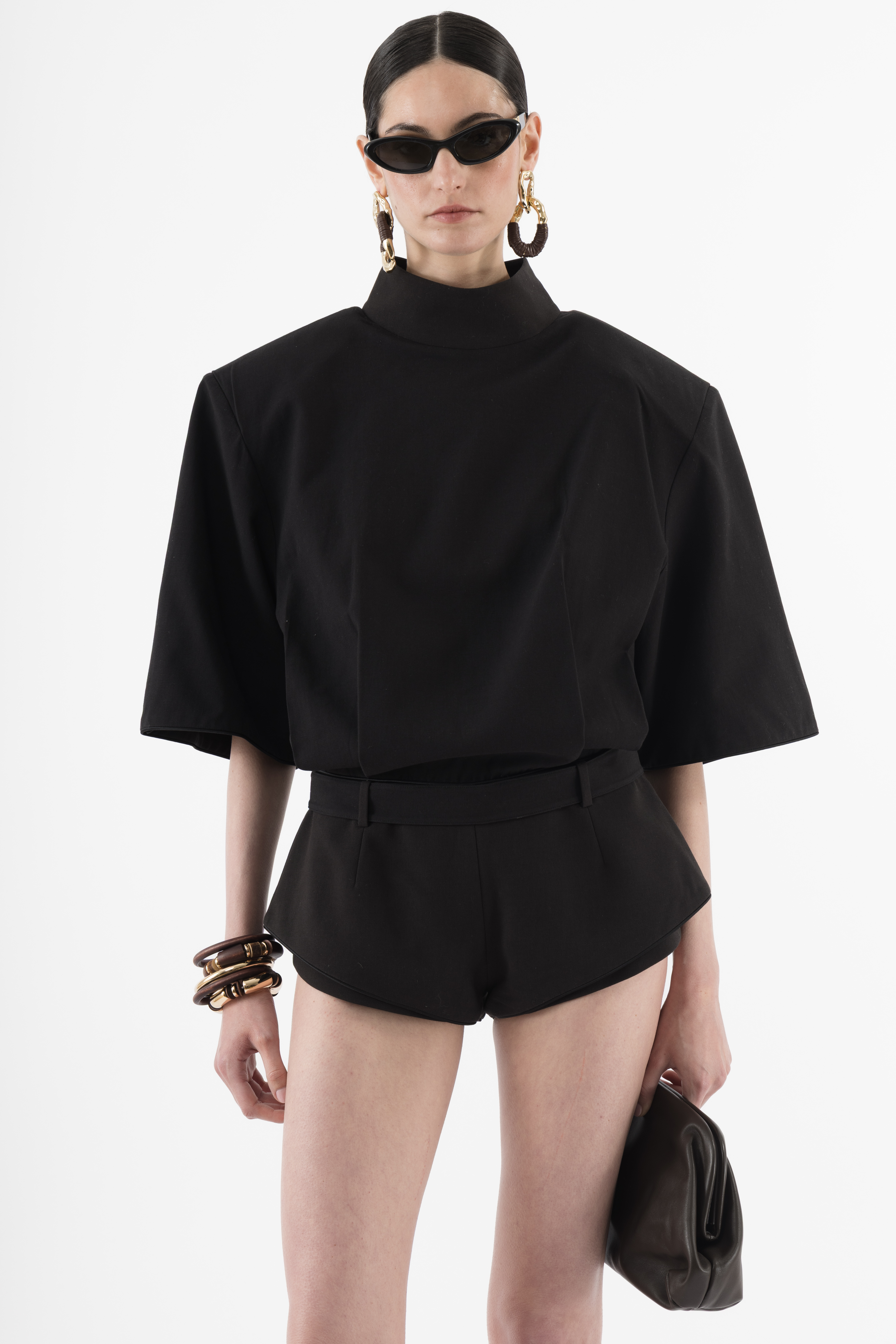 Arakii T-shirt Playsuit In Black