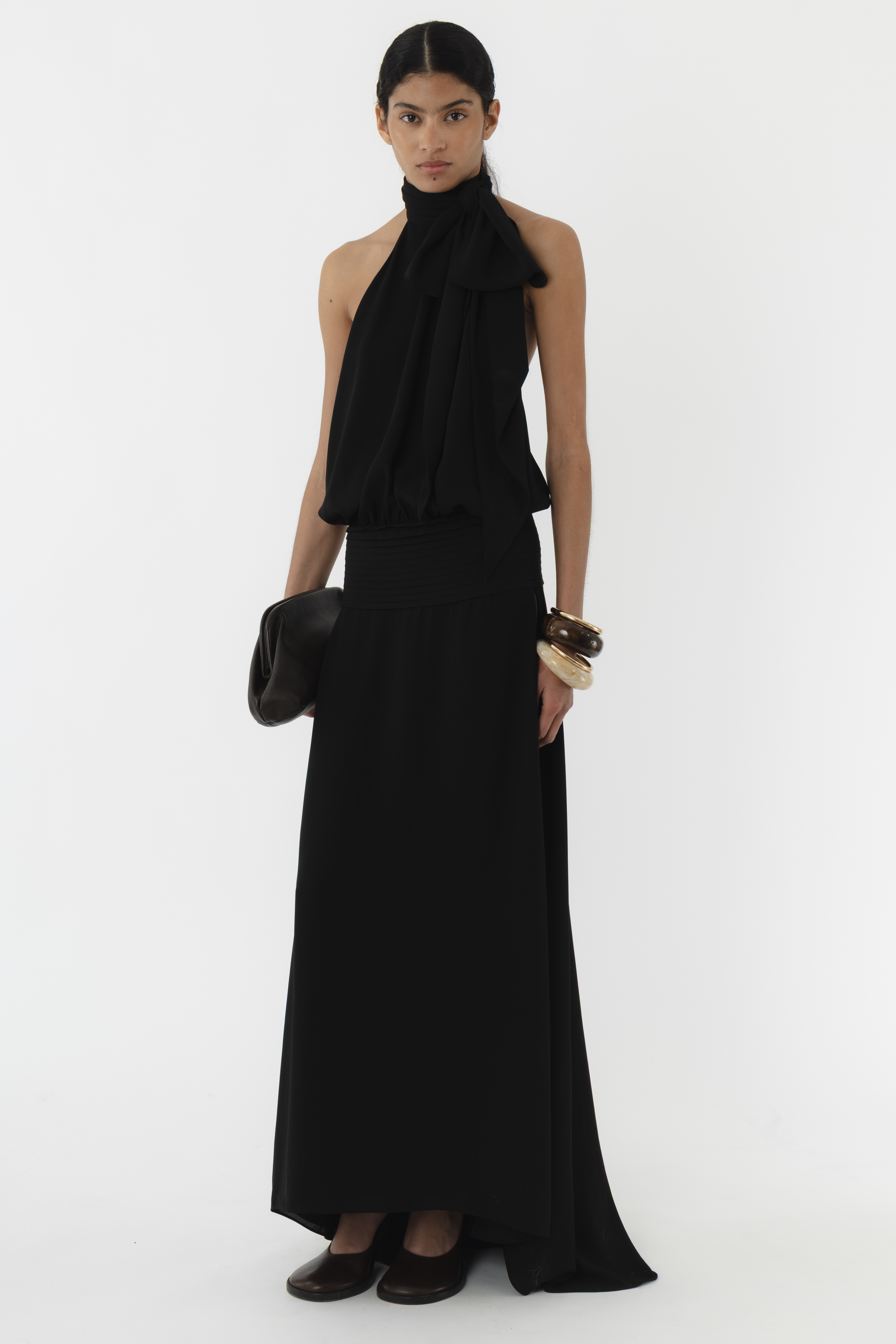 Deep Back Halter Dress